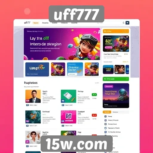 Análise da interface do usuário do site uff777